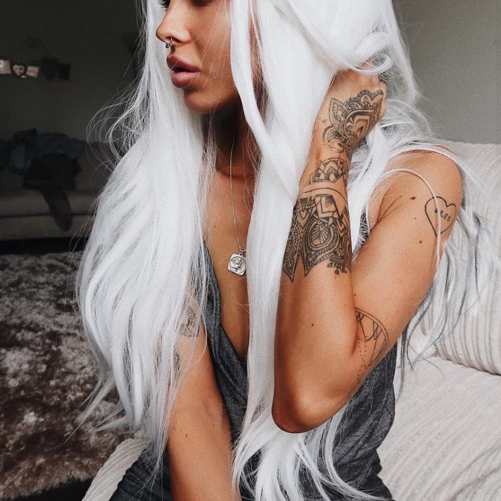 White Lace Front Wig
