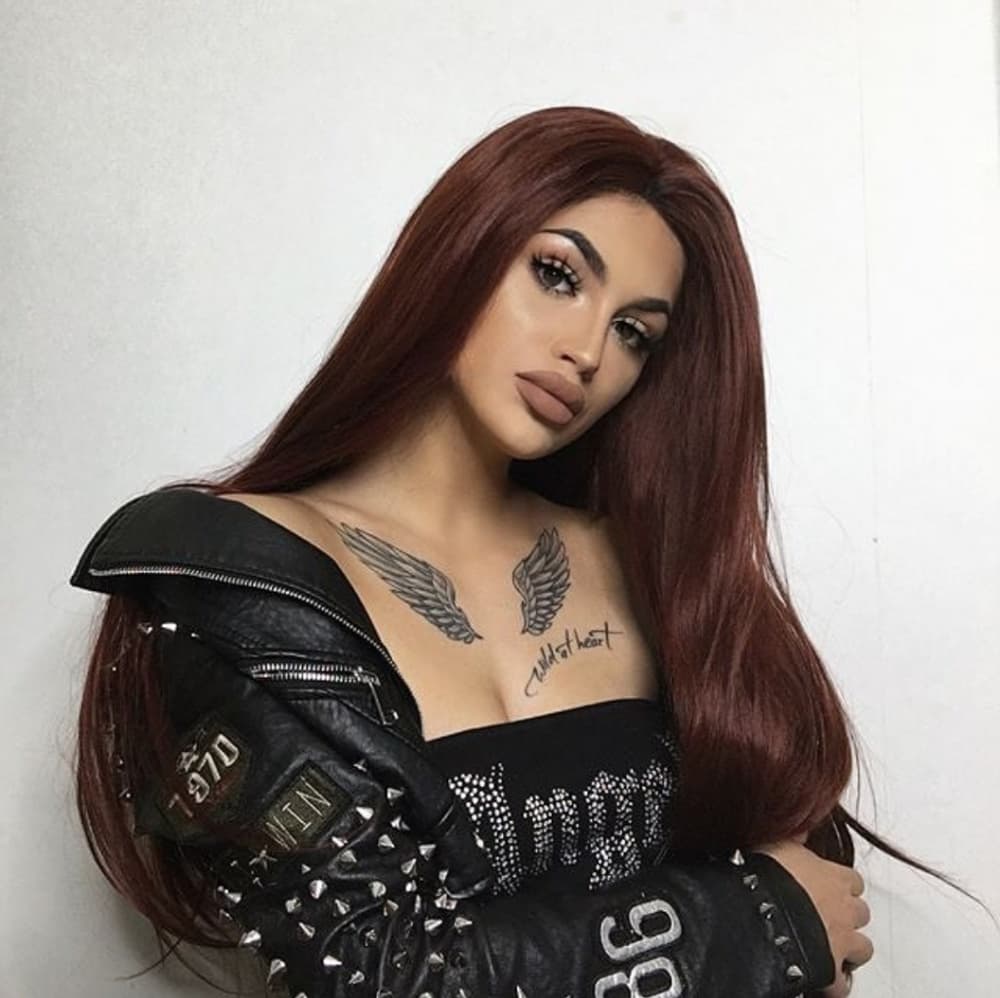Brown Red Beauty Lace Front Wig