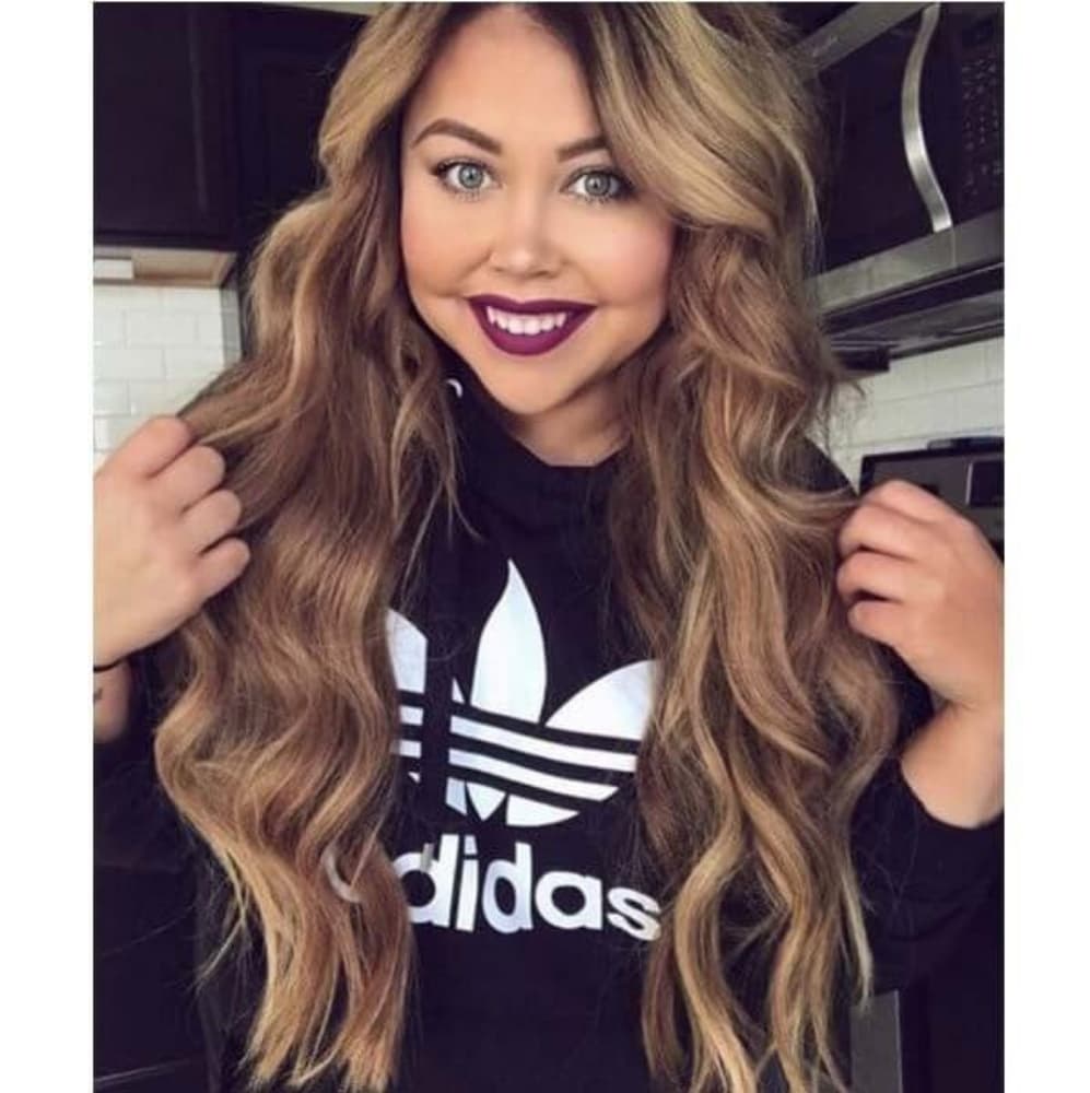 Light Light Brown Human Hair Clip in Extension