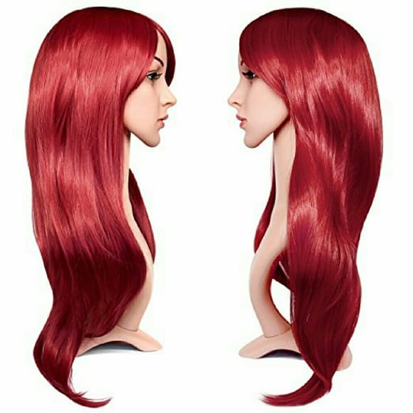 Red Synthetic Full Wig
