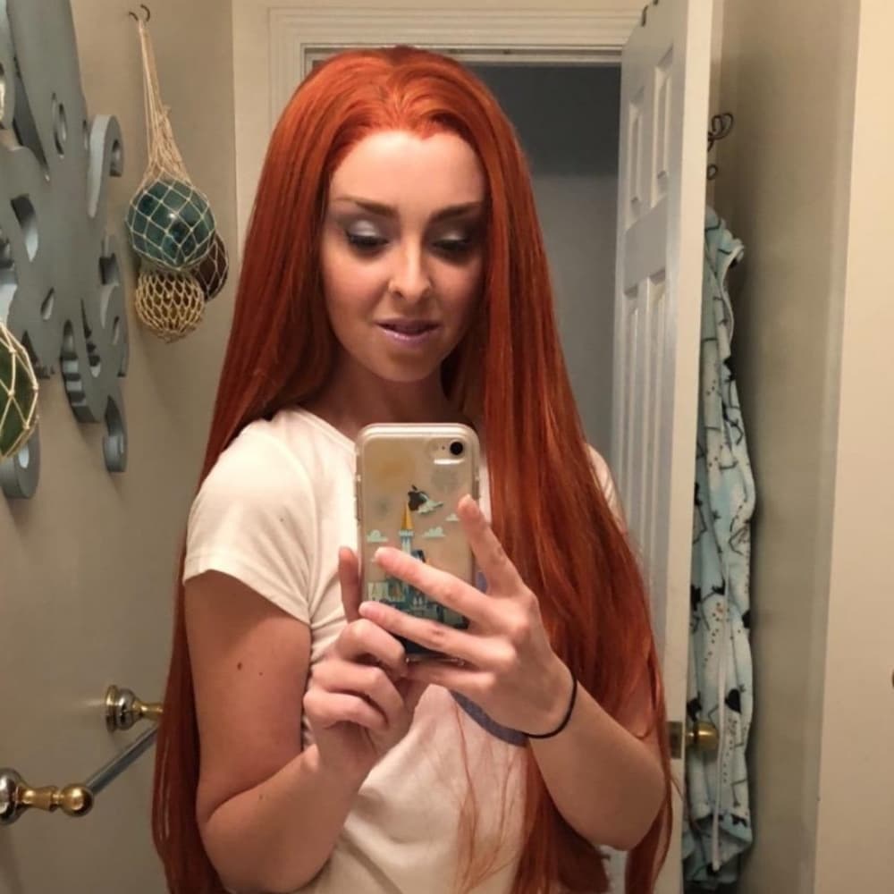 Copper Red Orange Lace Front Wig