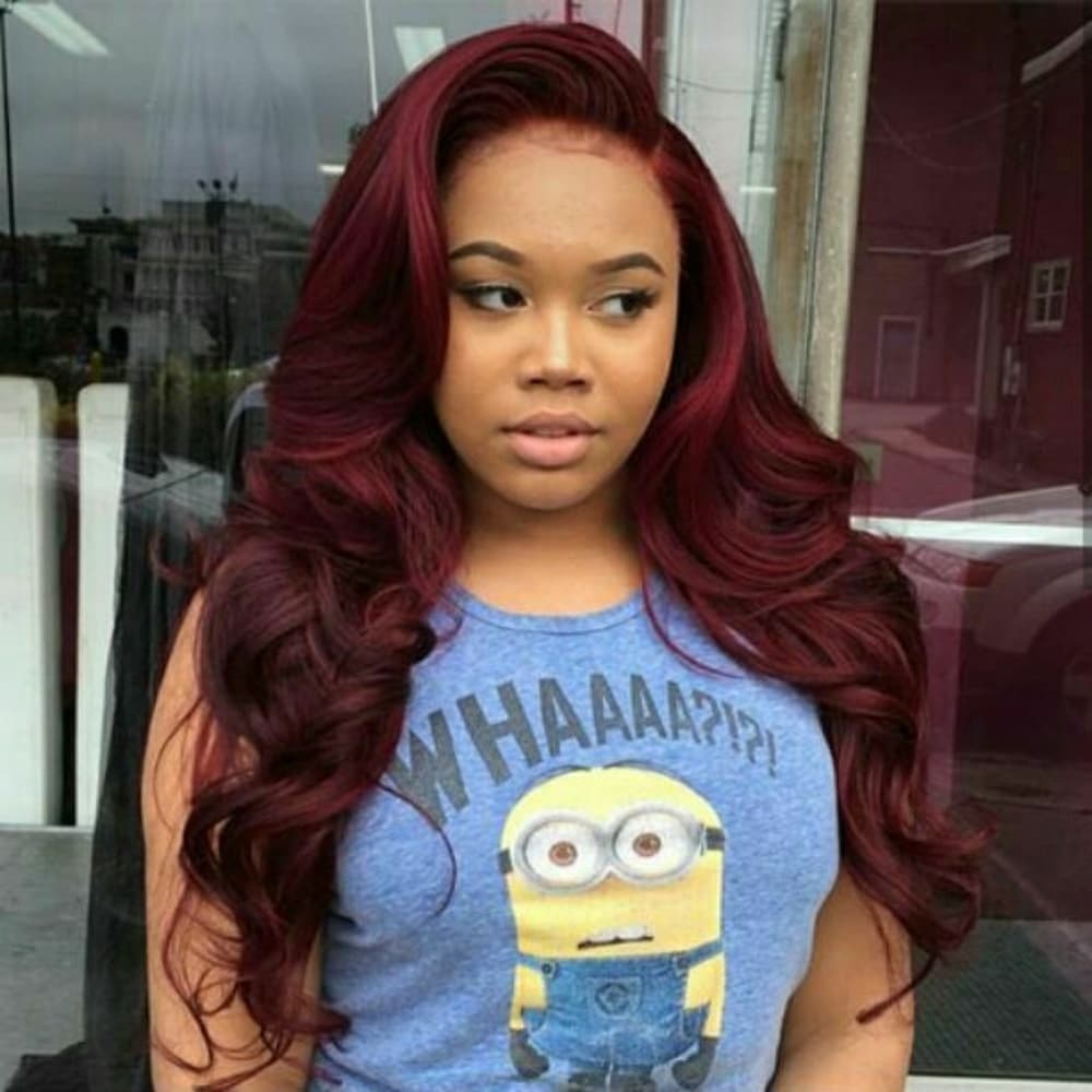 Plum Red Beauty Clip in Extension