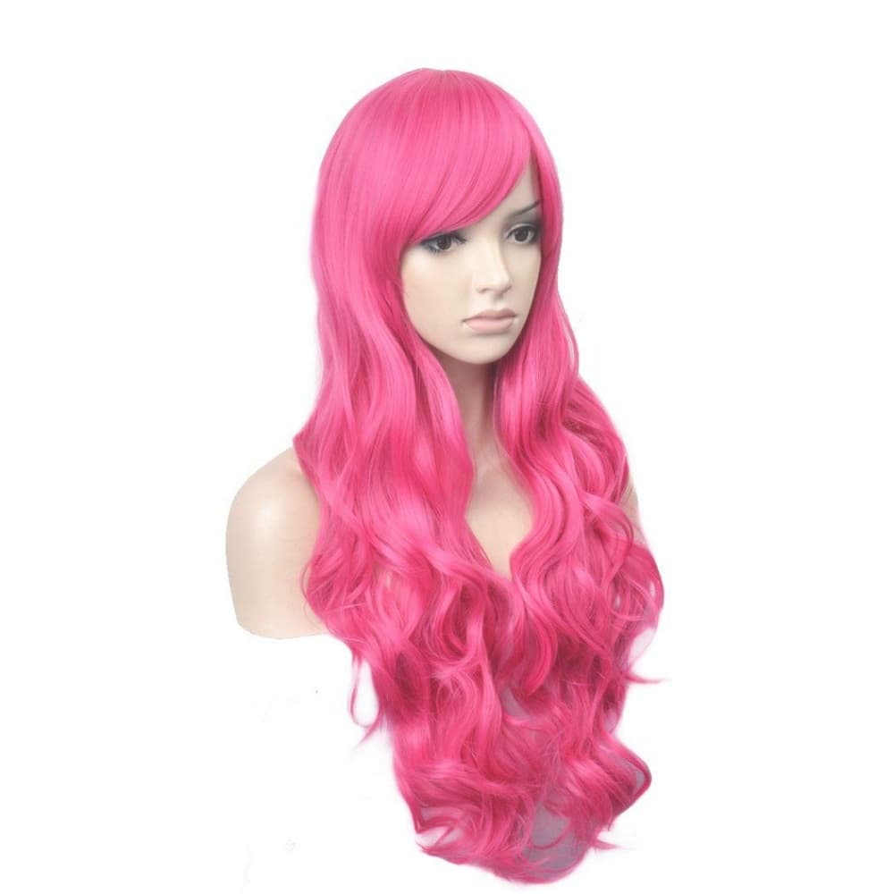 Dark Pink Beauty Full Wig