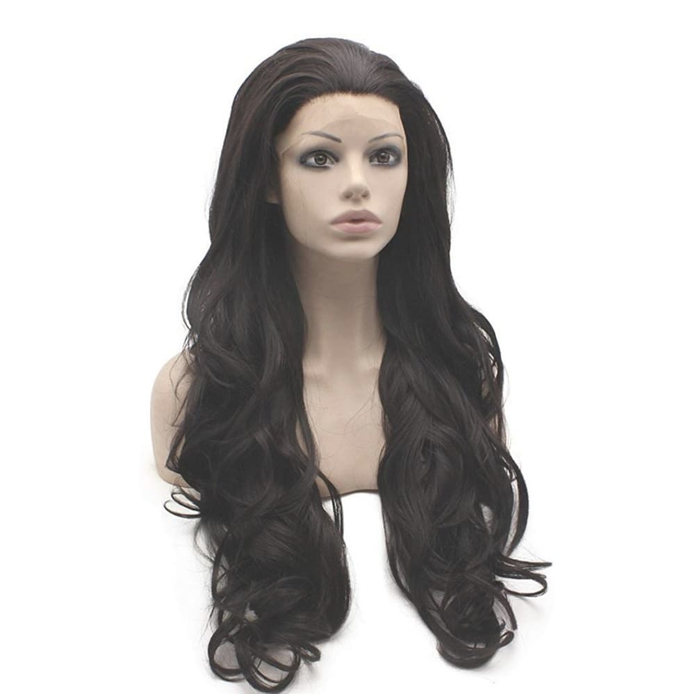 Chocolate Brown Wavy Beauty Lace Front Wig