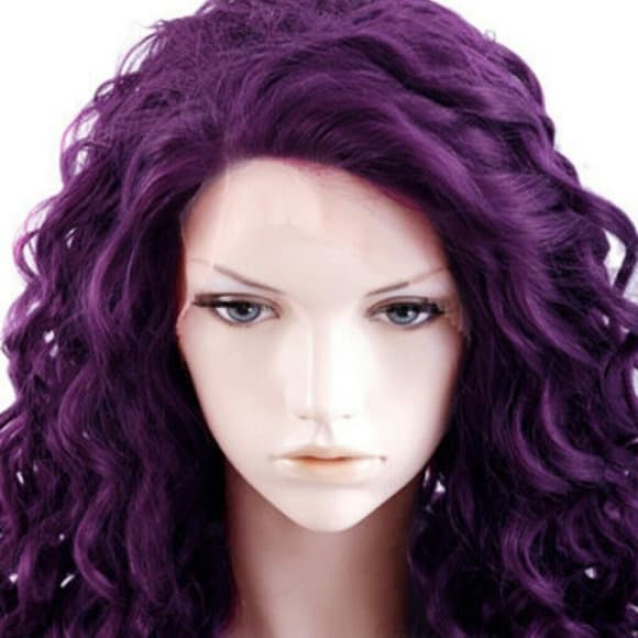 Beautiful Purple Doll Full Lace Front Wig 26 inche
