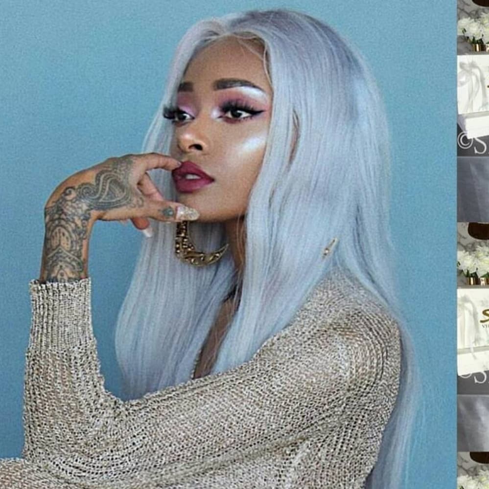 Gray Silver Lace Front Wig