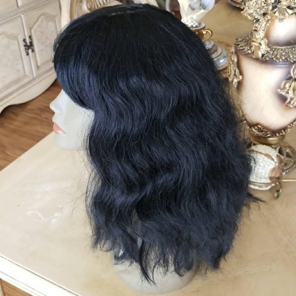 Wavy Black Synthetic wig