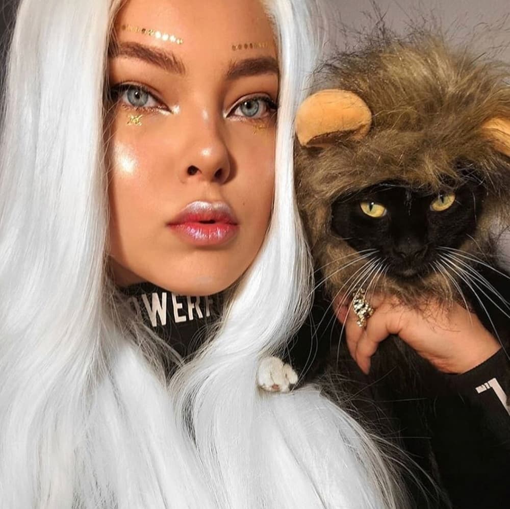 White Beauty Lace Front Wig
