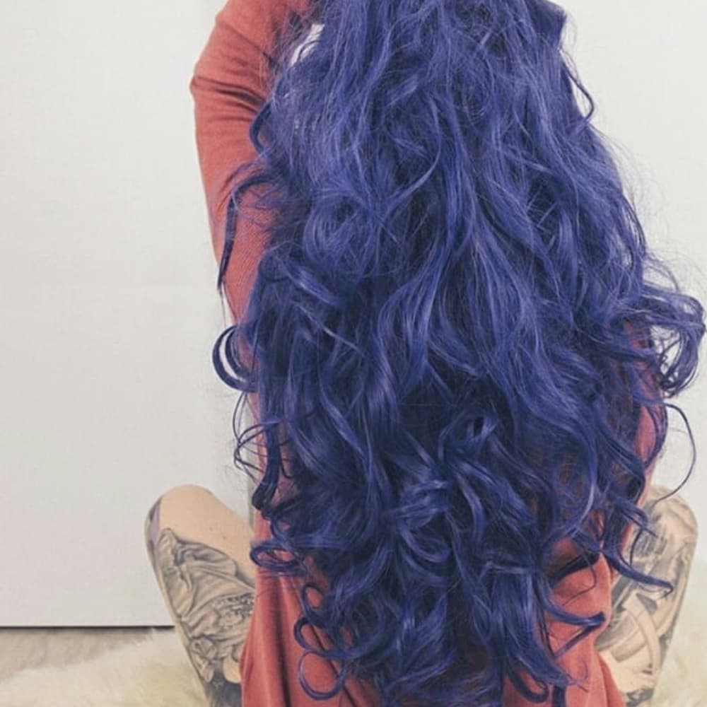 Purple dark Beauty Lace Front Wig