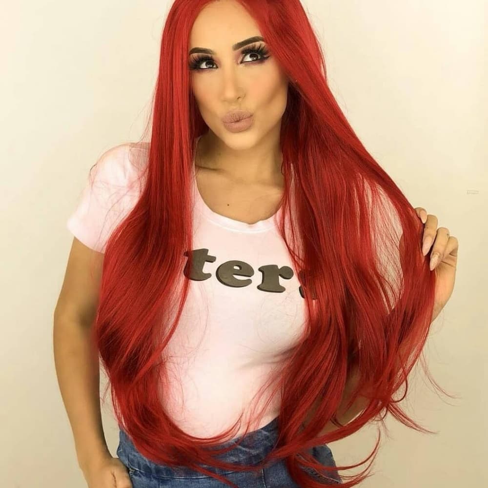 Red Beauty Lace Front Wig