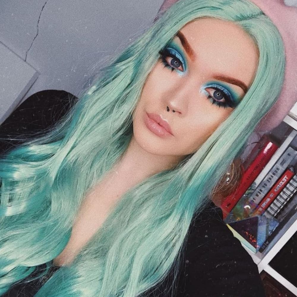 Emerald Green Beauty Lace Front Wig