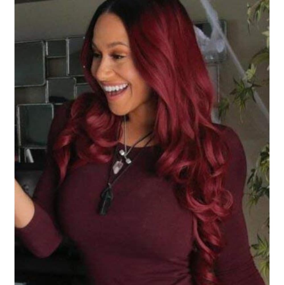 Ombre Burgundy Lace Front Wig
