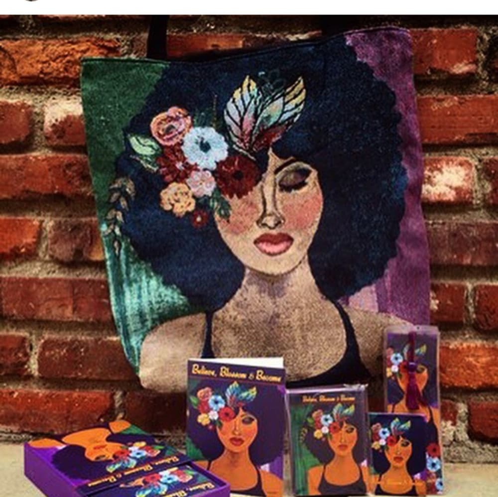 Belive Blossom and Become Beautiful Tote Bag