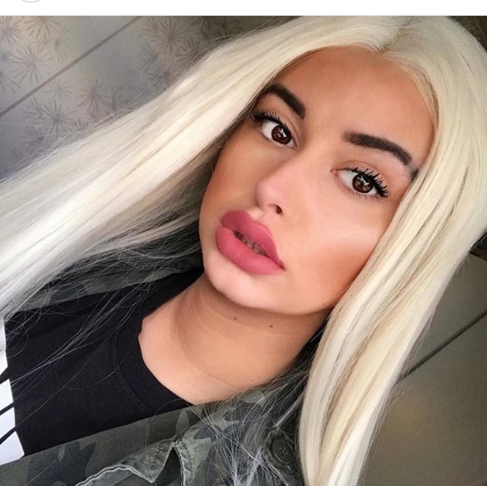 White Blonde Lace Front Wig