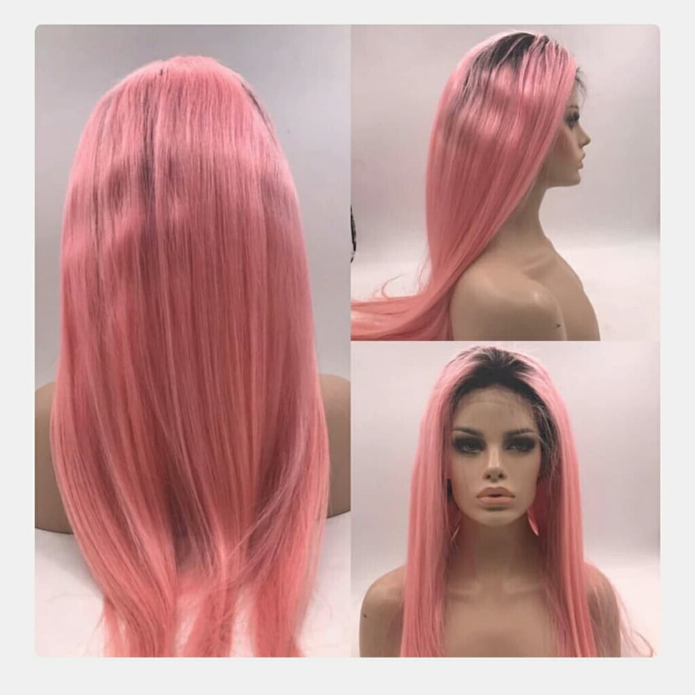 Ombre Pink Beauty Lacefront Full Wig