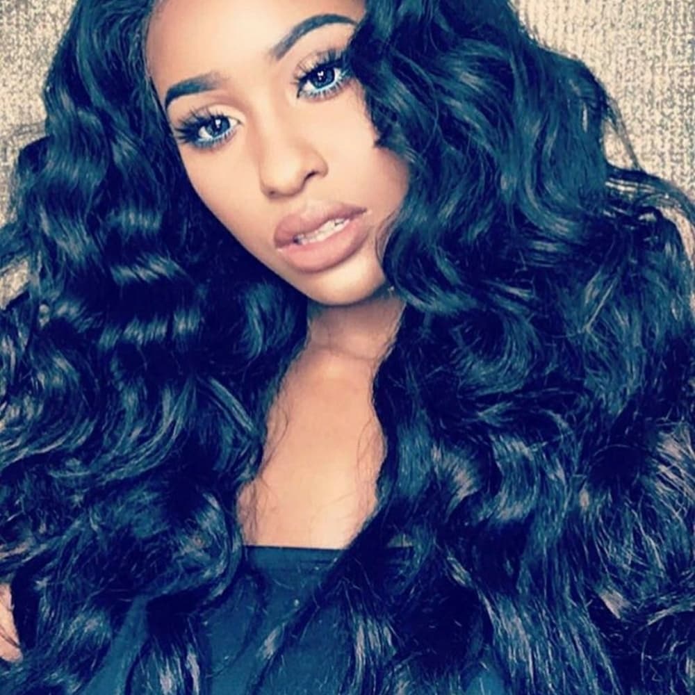 Wavy Virgin Beauty Lace Wig 22-24 inches