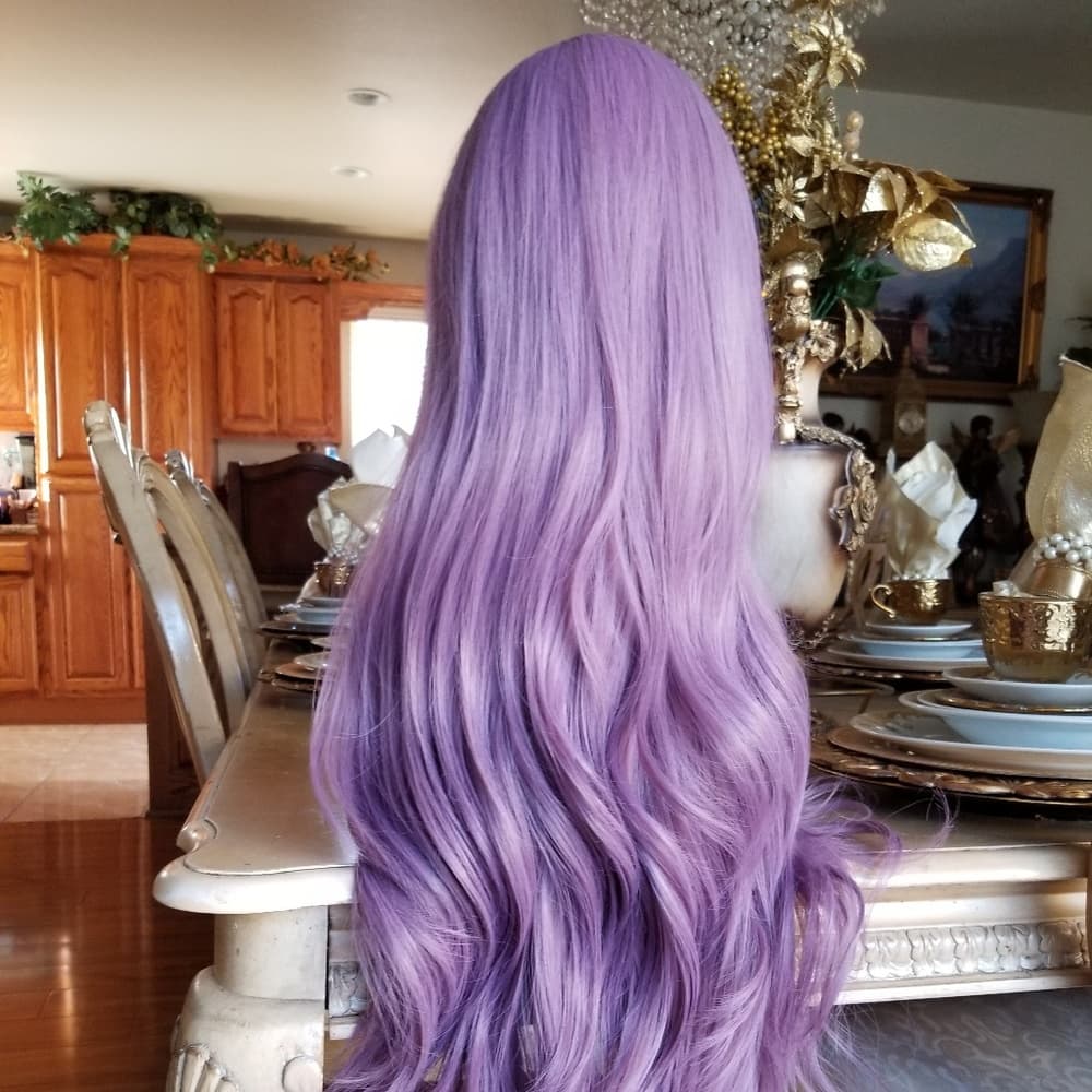 Lilac Purple Beauty Lacefront Wig22-26 inches