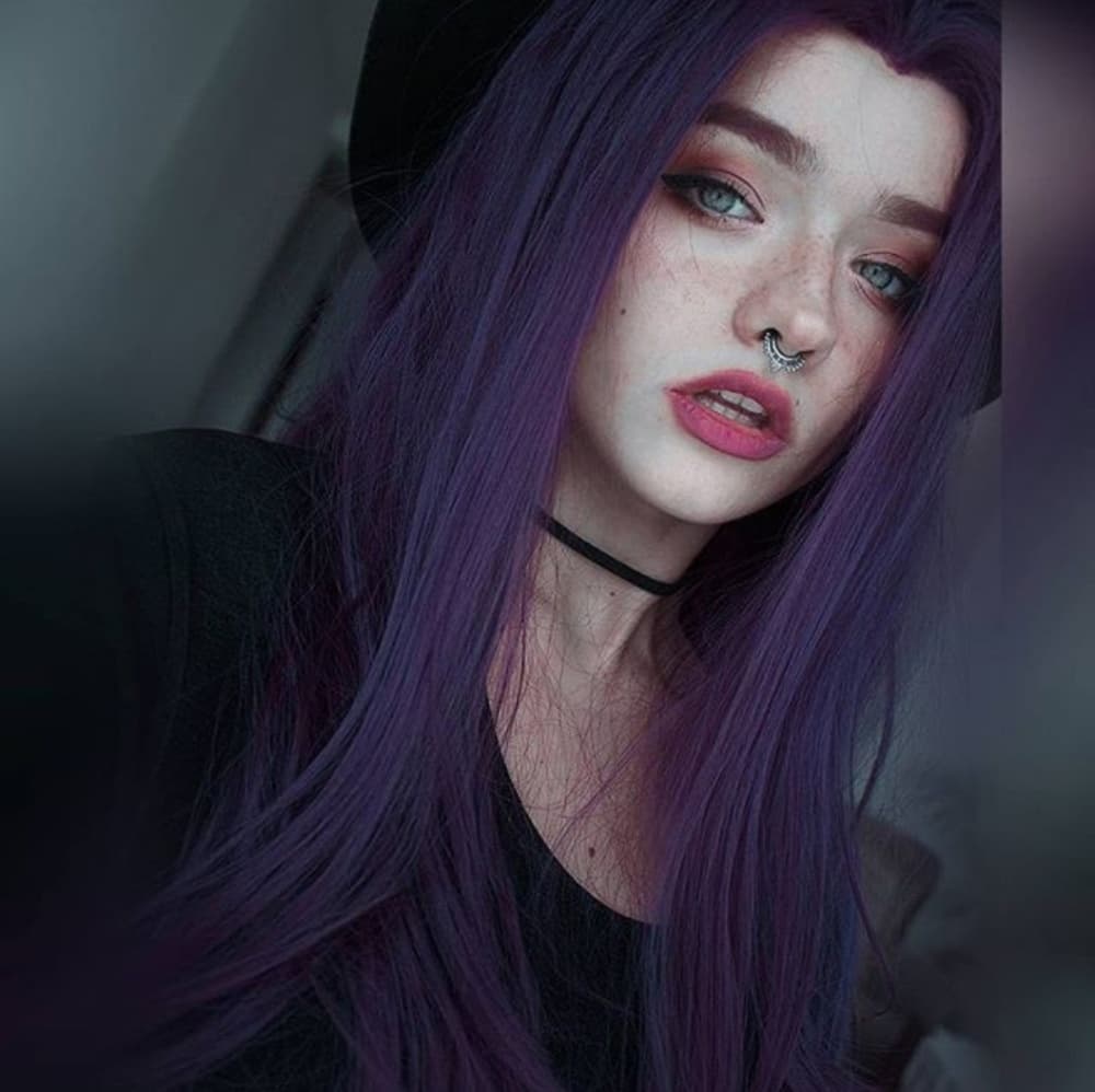 Purple Beauty Lace Front Wig