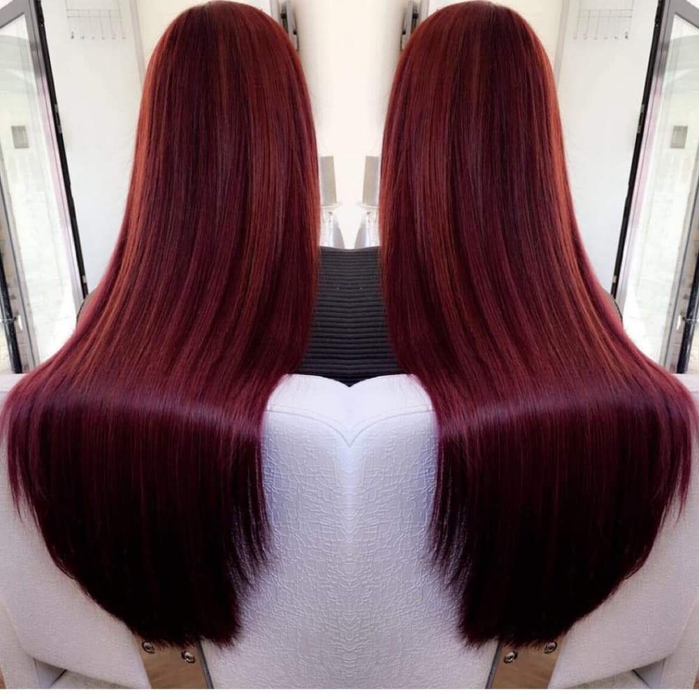Reddish Burgundy Lace Front Wig