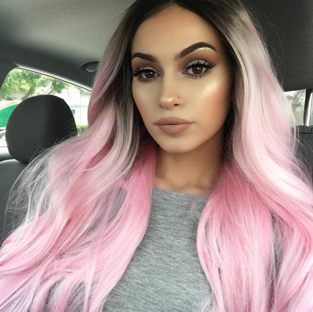 Ombre Pink Beauty Lace Front Wig