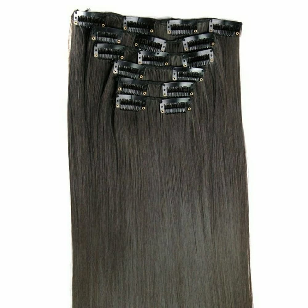 Dark Brown Full Head Clip in Extension