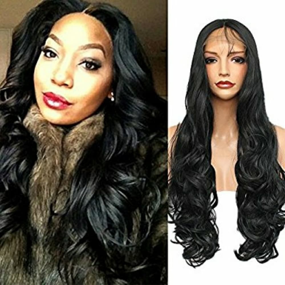 Black Wavy Lace Front Wig