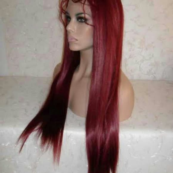 Burgundy Lacefront Wig 20-24 inches