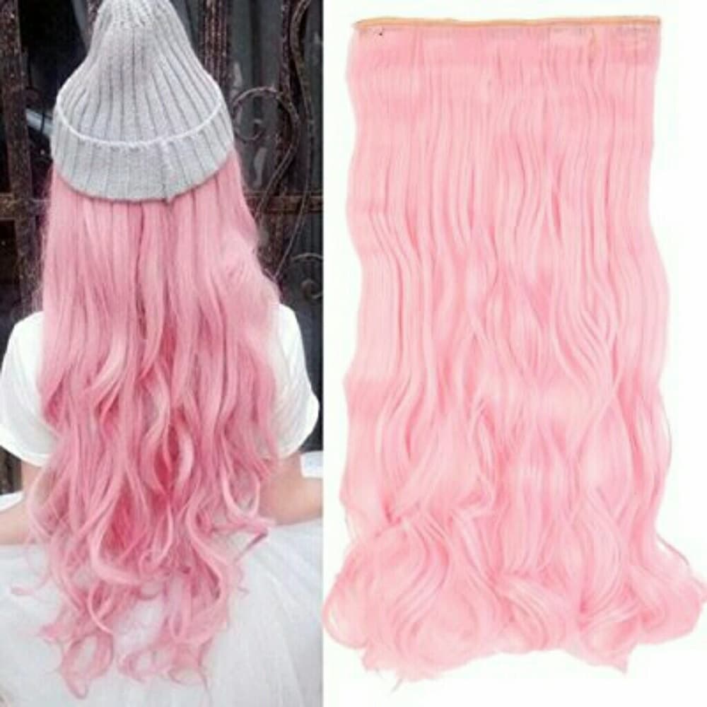 Pink Full Head Clip In Extension