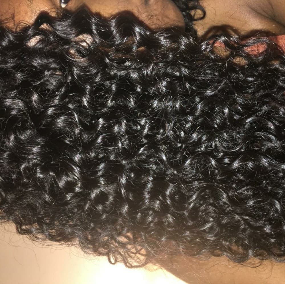Virgin Curly Lace Front Wig 16-18 inches.