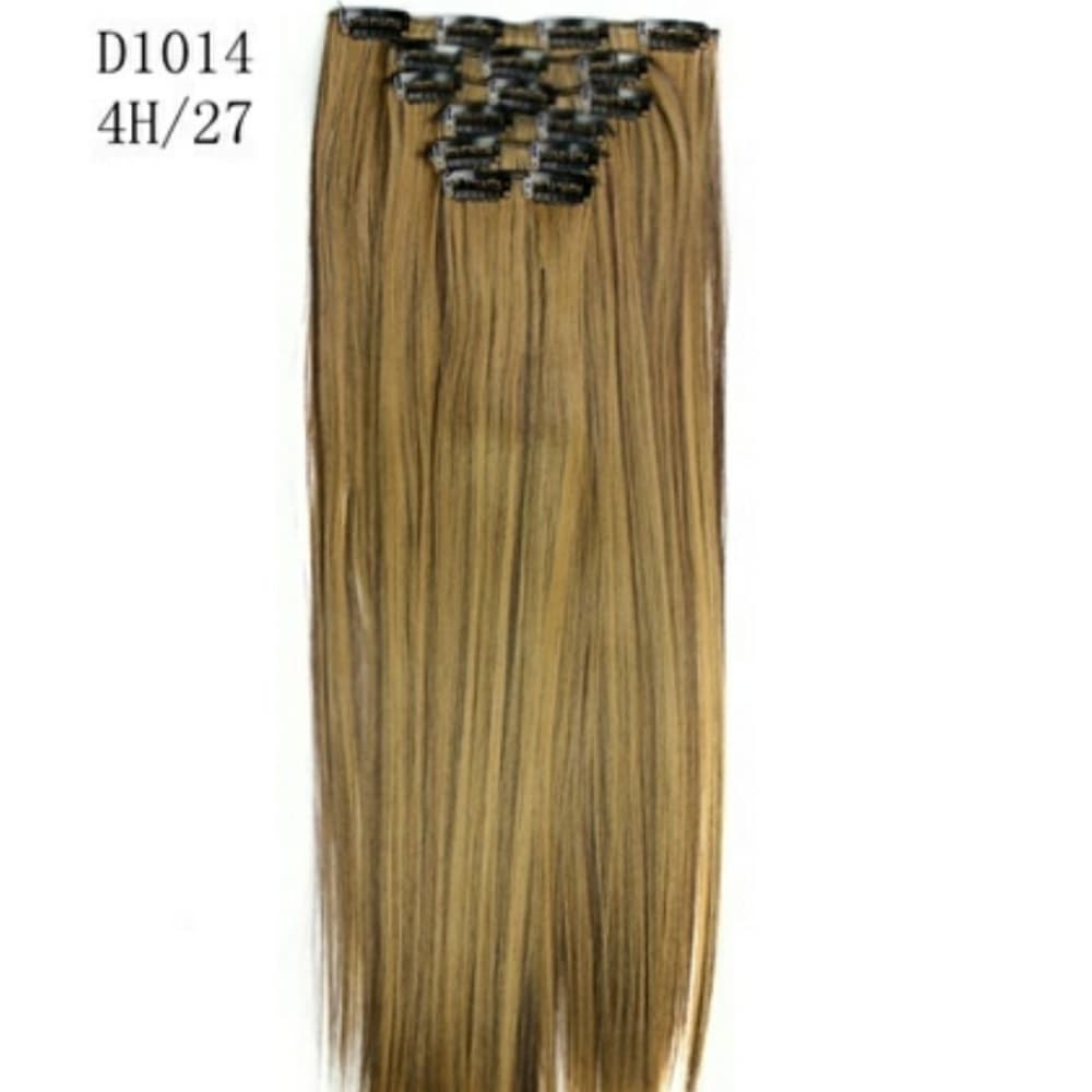 Human Hair Blend Clip in Extension