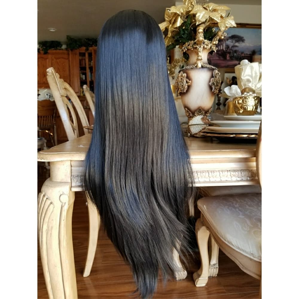 Black Straight Lace front Wig