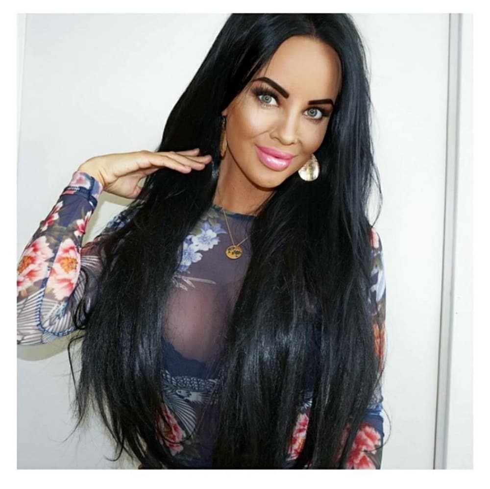 Black Silky Straight Lacefront Wig