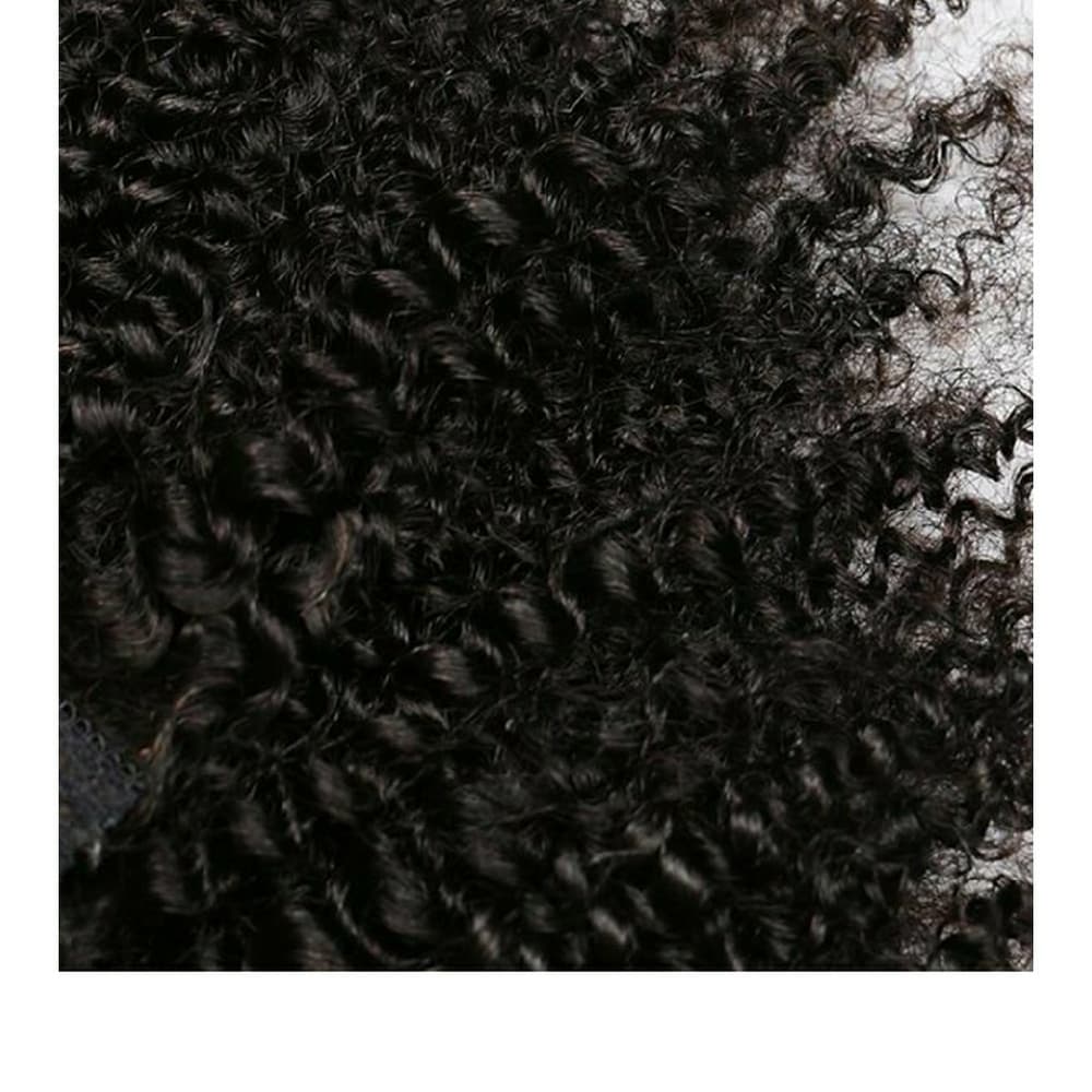 Afro Kinky Curly Clip In Human Hair Extensions Bra