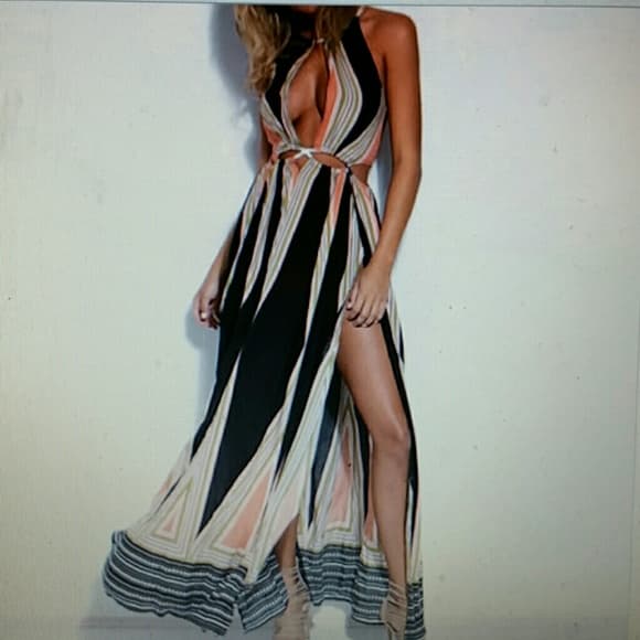 Summer Boho Lace Long Maxi Evening Dress