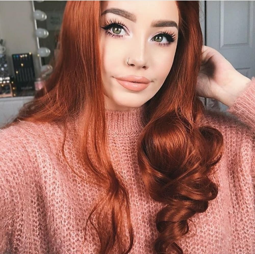 Auburn Red Beauty LaceFront Wig