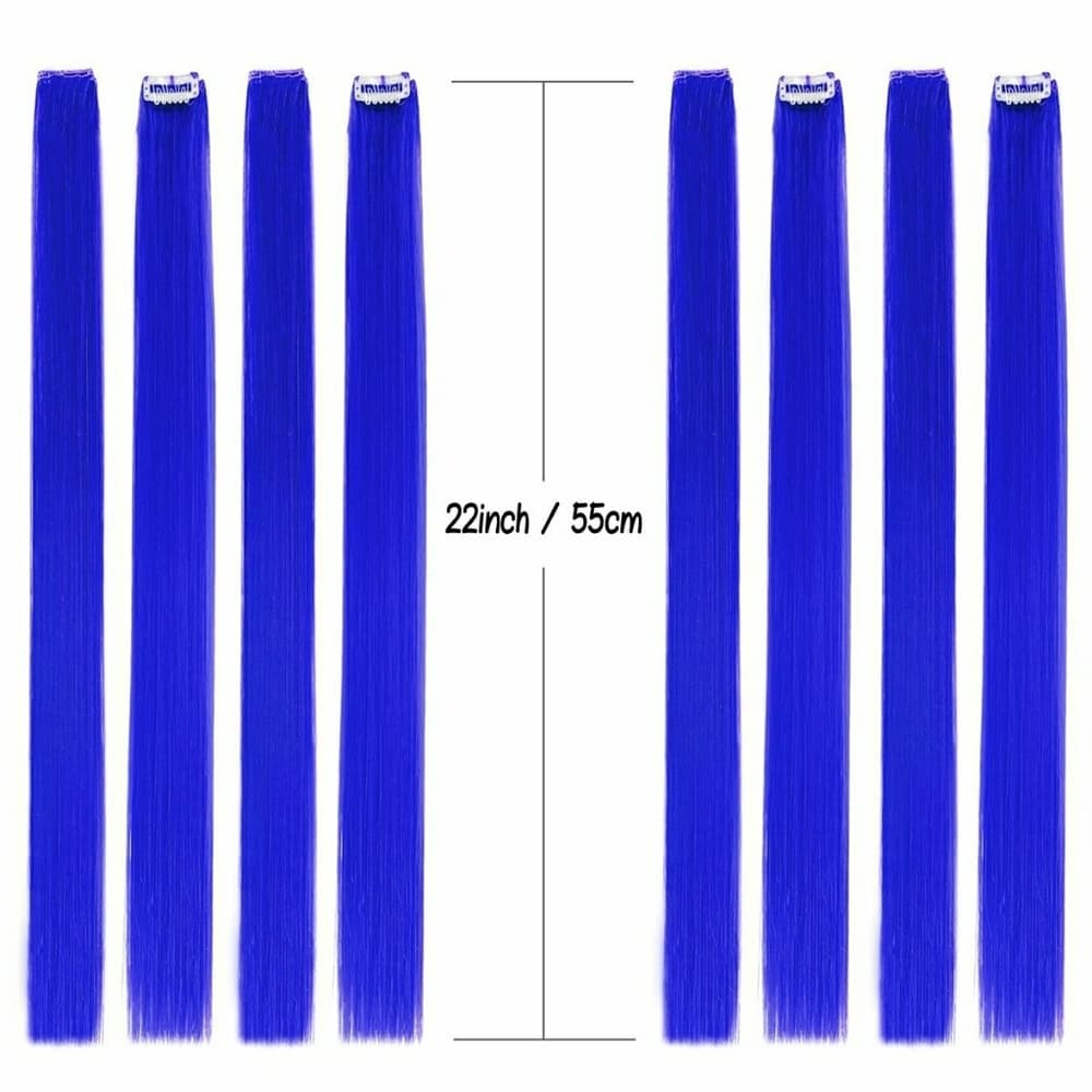 Blue 10 piece clip in Extensions