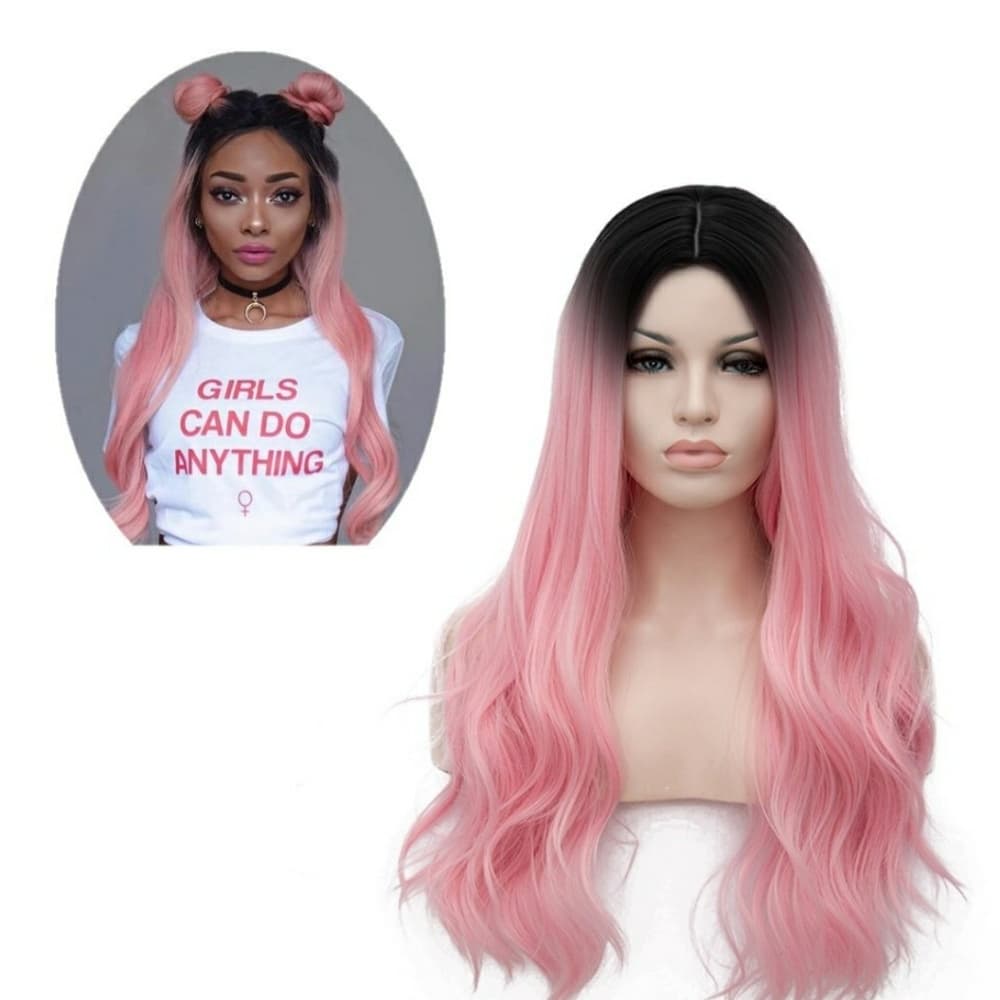 Ombre Pink Beauty Wig 26 inches