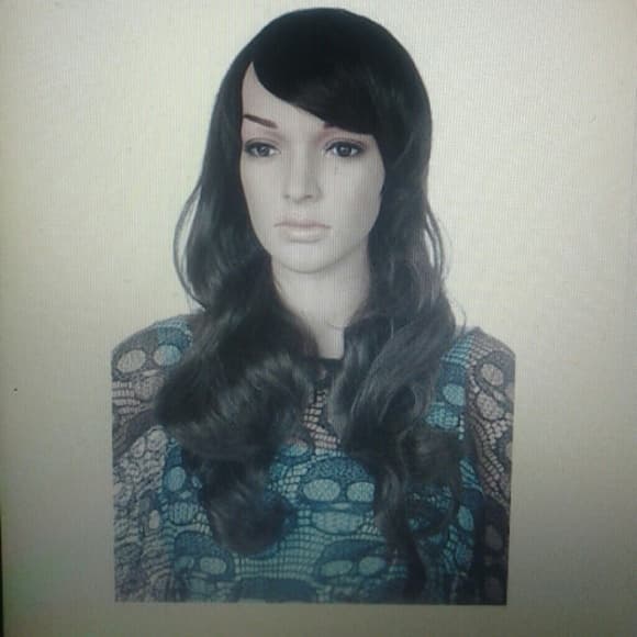 Beautiful Curly Brown Wig Dark Brown or Black!
