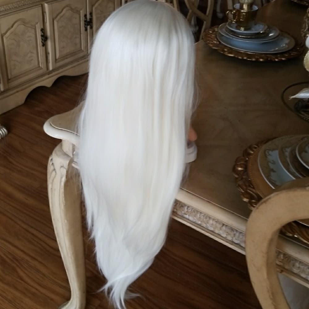 White Blonde Lacefront Wig 22-26 inches