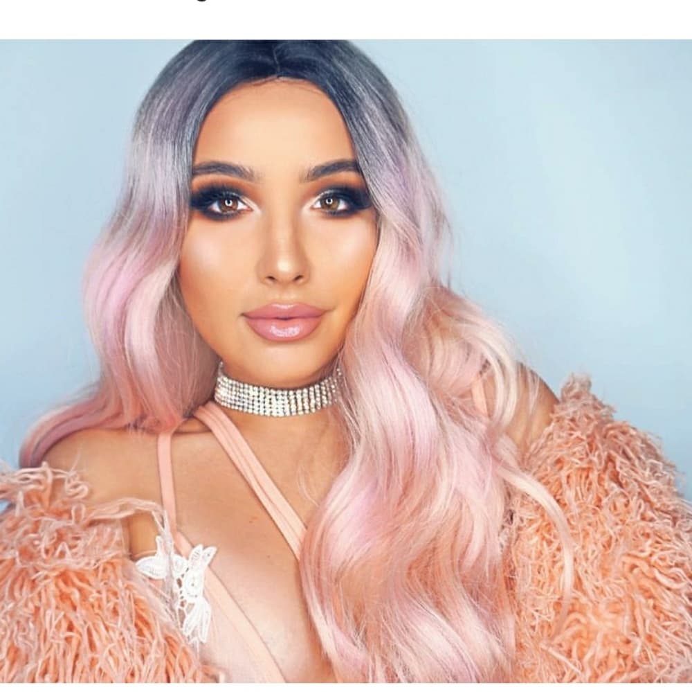 Ombre Pink Beauty LaceFront Wig Wig 22-24inches