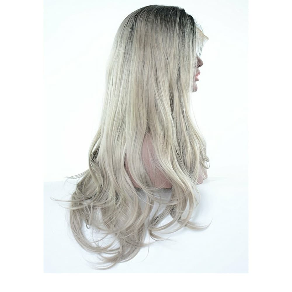 Ombre Wavy Silver Gray 22-26 inches!!