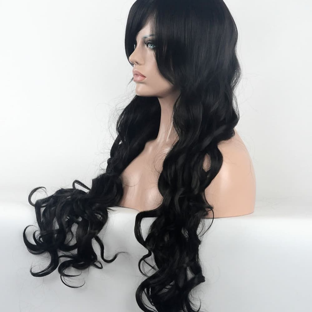 Black Curly Cosplay Wig