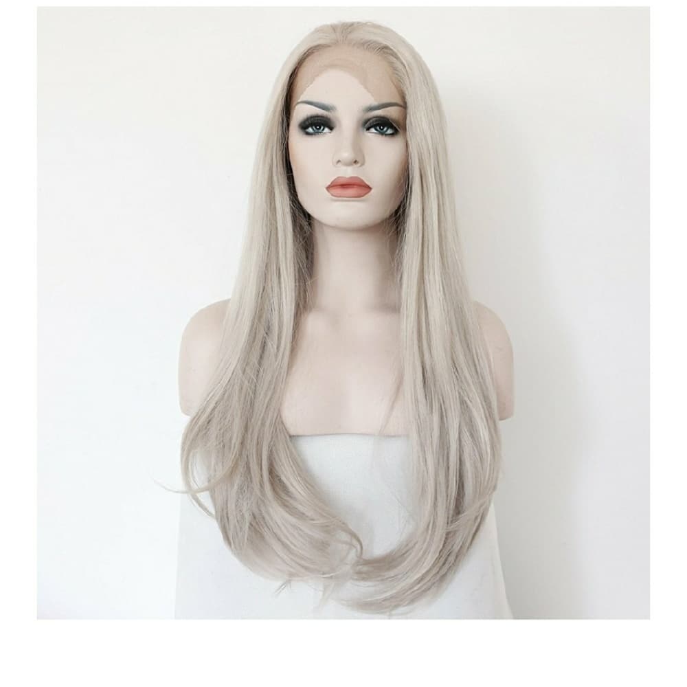 Silver Platinum Blonde LaceFront Wig 22-26 inches!