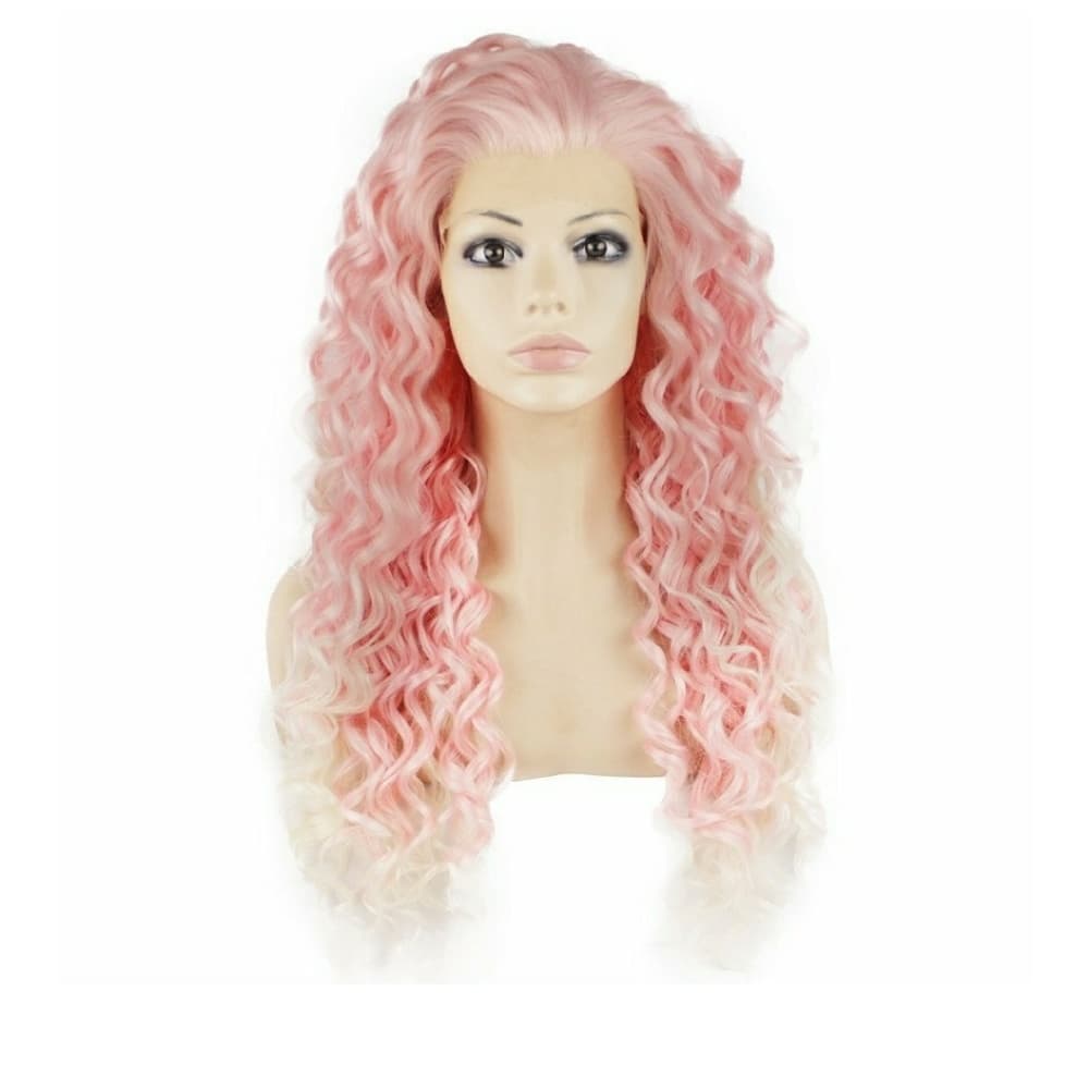 Beautiful White Tip Pink LaceFront Wig 24-26 inch