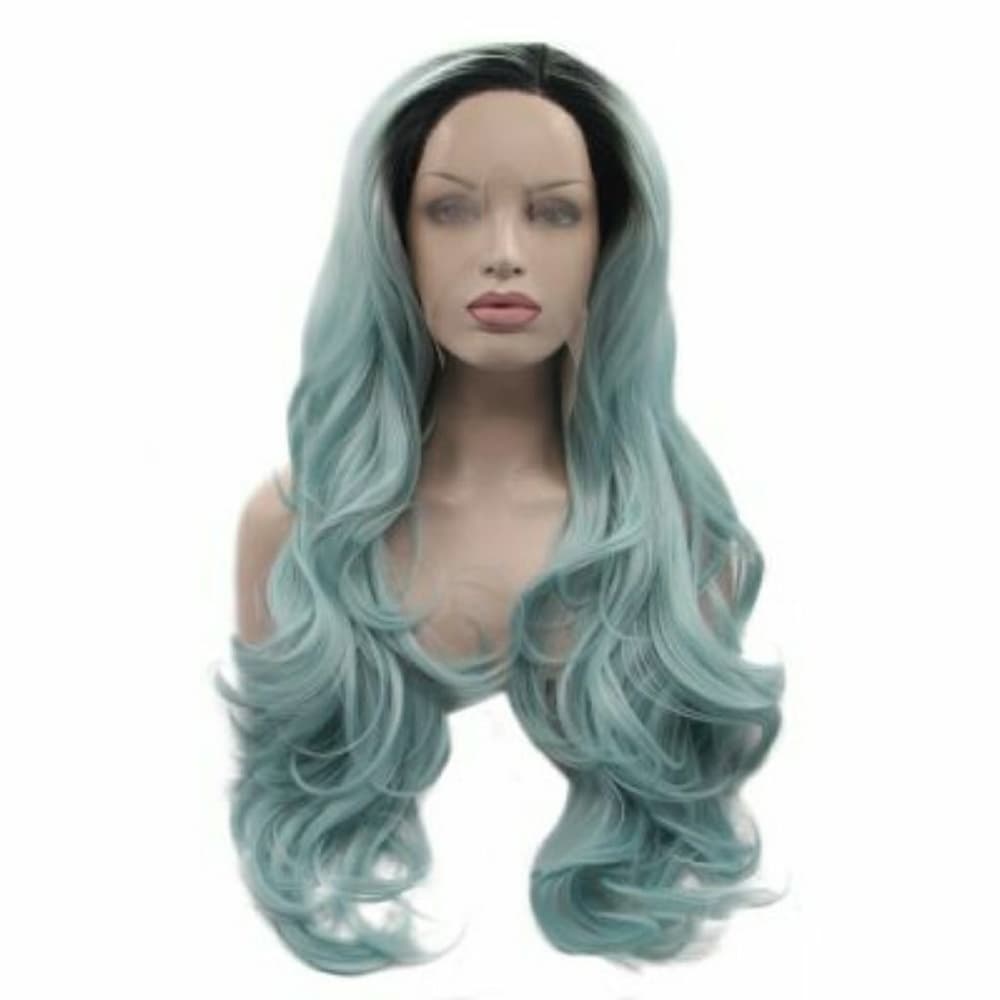 Ombre Light Green Beauty Lacefront Wig 22-24 inche