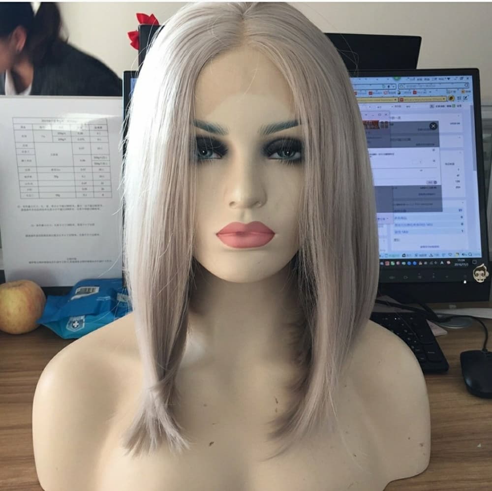 White Blonde Ombre Lacefront Wig 12 inches!!