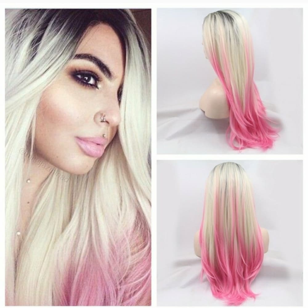 Ombre Pink Blonde Beauty LaceFront Wig 22-26 inch