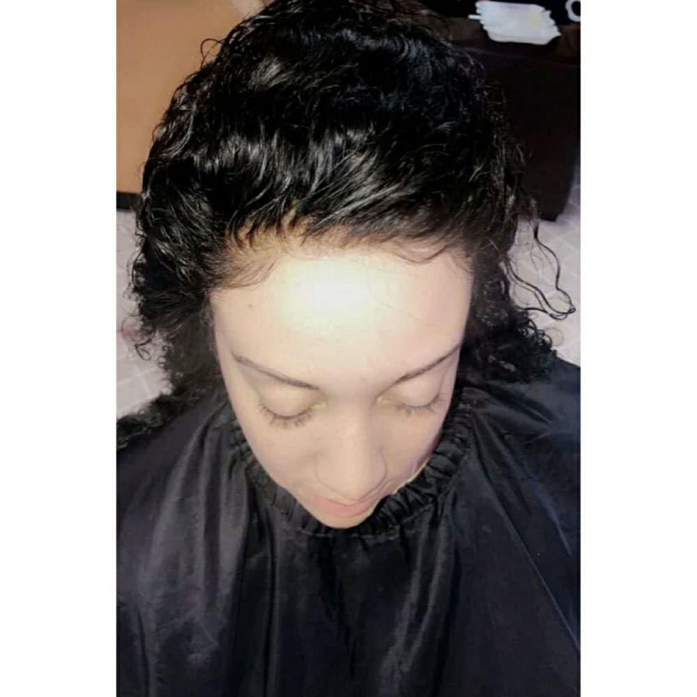 Curly Virgin Brazilian Lace Front Wig!