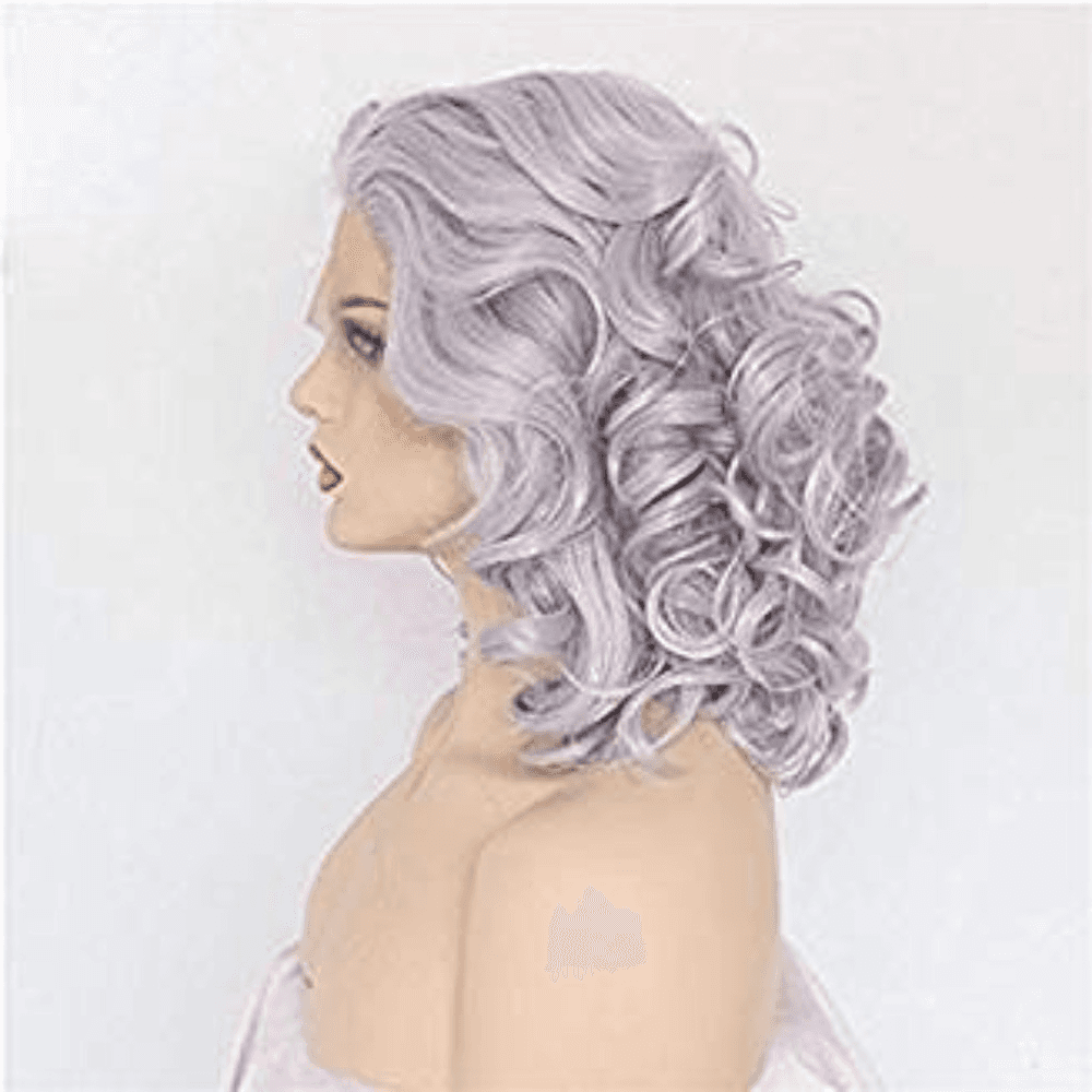 Silver Purplish Beauty Lacefront Wig 10-12 inches