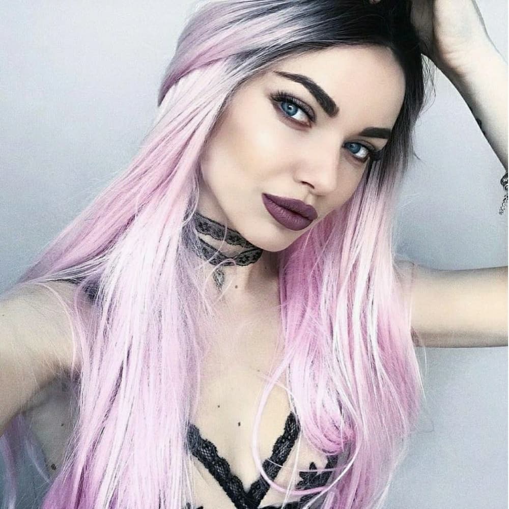 Ombre Pink LaceFront Wig Wig 22-26 inches!!